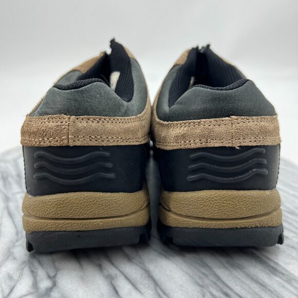 Totes Waterproof Duck Shoes Womens 8 Brown Black Suede Leather Zip Up Low Top - Picture 5 of 11